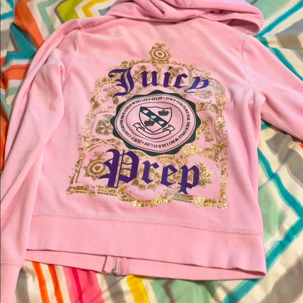 Juicy Couture Velour Tracksuit Jacket - Pink